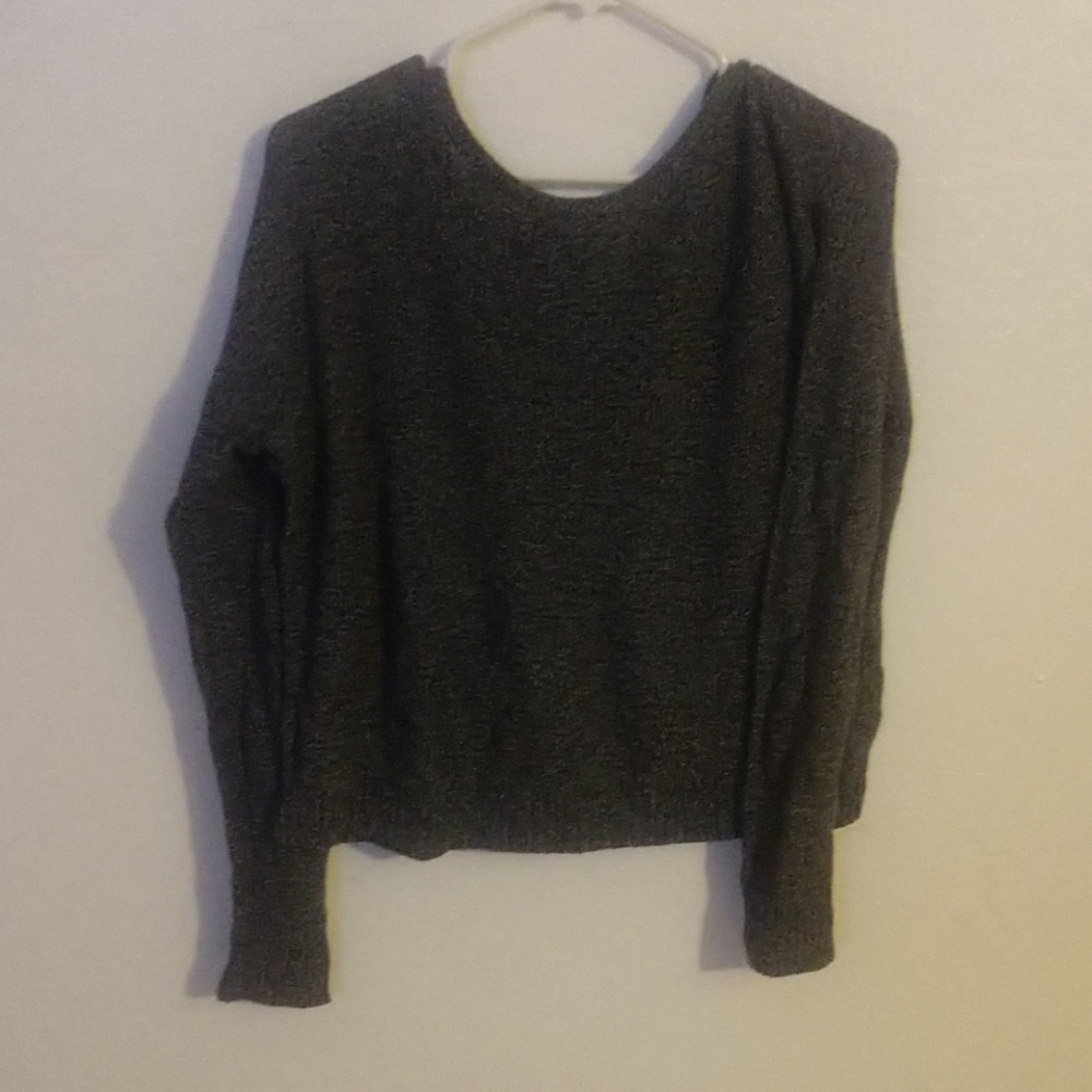 Dark grey knit sweater